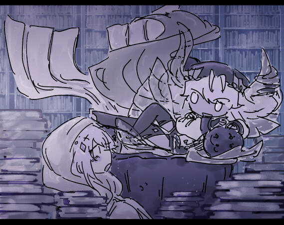 Color Sketch : Chibi in the scene! 700+ (additional Character +200)